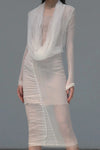 marc le bihan 28408 white tulle dress(Does not include the skirt inside)